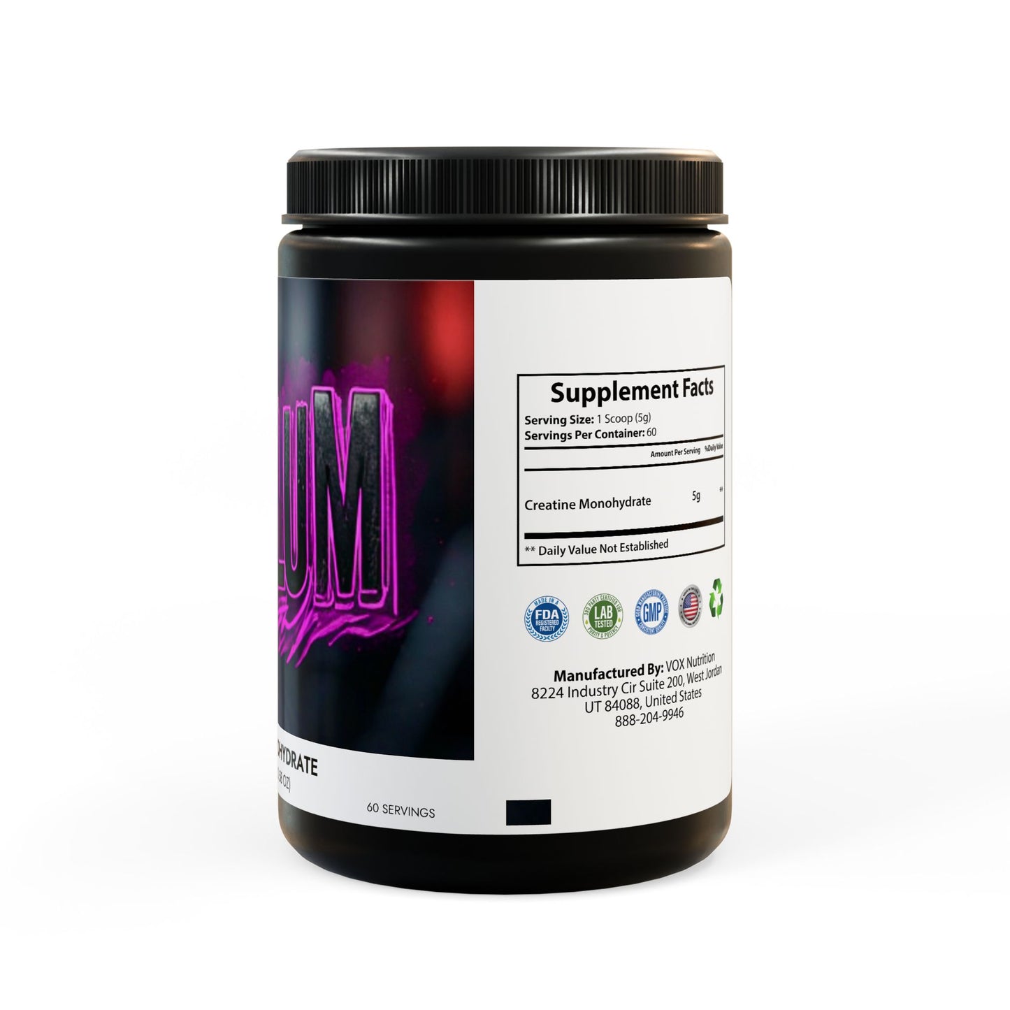 Creatine Monohydrate Supplement (300g, 10.58oz)