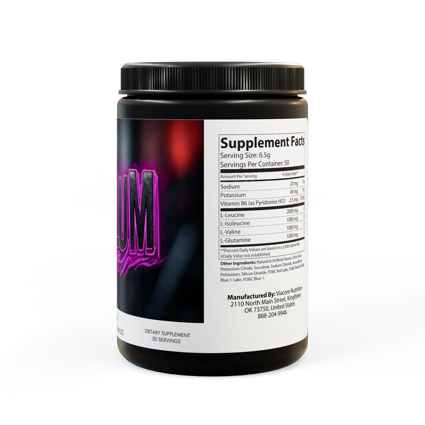 BCAA Supplement, Grape (325g, 11.46oz, 50 servings)